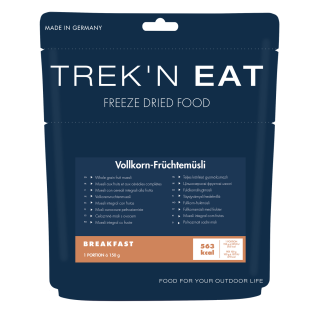 Vollkornfrüchtemüsli Pouch Tüte Wandernahrung