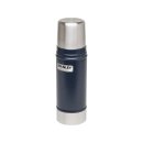 Stanley Classic Vakuum-Flasche, 0.47 Liter, 18/8 Edelstahl,, navy blau, Edelstahl Trinkbecher, Vakuum-Isolation