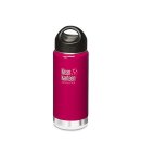 Klean Kanteen® Wide Vacuum-isolierte Thermosflasche (Stainless Loop Cap)-Farbe: Wild Raspberry, rot 473ml/16oz