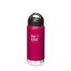 Klean Kanteen® Wide Vacuum-isolierte Thermosflasche (Stainless Loop Cap)-Farbe: Wild Raspberry, rot 473ml/16oz