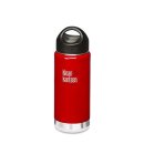 473ml/16oz Kanteen®Wide Vacuum-isolierte Thermosflasche (Stainless Loop Cap)-Farbe:Sangria Red, rot