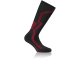 Rohner Ski Socken Racing Compression Ski Light L/R Bioceramic schwarz mit roten Streifen 42-44
