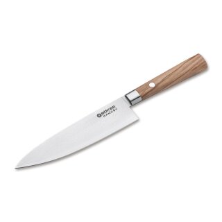 Böker Damast Olive Kochmesser Klein