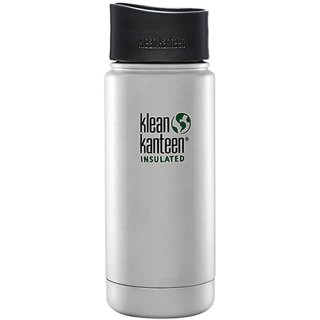 355ml/12oz Kanteen® Wide Vacuum insulated  - isolierte Thermosflasche (mit Café Cap 2.0)-brushed stainless