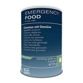 EMERGENCY FOOD Couscous mit Gemüse