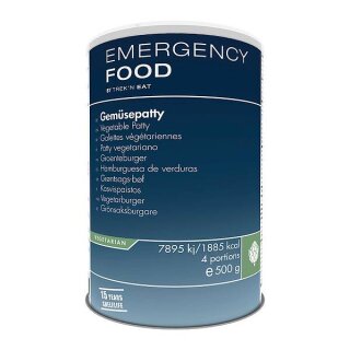 EMERGENCY FOOD Gemüse Burger Patty