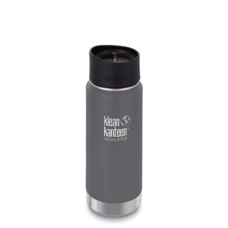 473ml/16oz Kanteen® Wide Vacuum insulated  - isolierte Thermosflasche (mit Café Cap 2.0)-Farbe: Granite Peak Grau