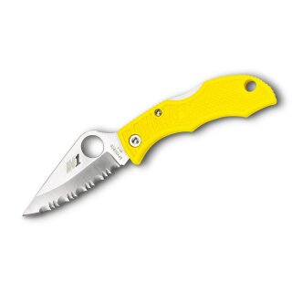 Spyderco LadyBug Salt Serrated yellow Japan
