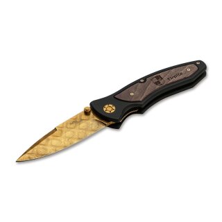 Böker Tirpitz-Damast Gold Seriennummer z.B. 771 / 772