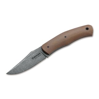 Böker Messer  Boxer Fixed - inkl. Lederscheide schwarz
