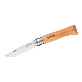 Opinel No 08, rostfrei Buche