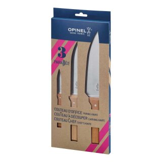 Opinel Parallele Küchenmesser Set 3 Messer