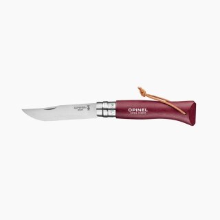 Opinel No 08 COLORAMA, burgund