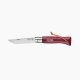 Opinel No 08 COLORAMA, burgund