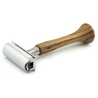 PUMA Rasierhobel 4Shave mit Zebrano-Edelholzgriff