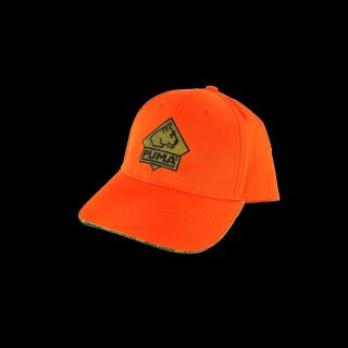 PUMA Kappe neon orange mit Klettverschluss