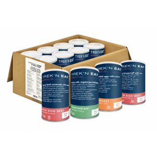 Trek’n Eat Emergency Food 30-Tage-Paket mit Fleisch – Notvorrat für 1 Person inkl. NRG-5 und Wasserfilter