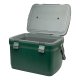 Stanley 673100 Adventure Outdoor Cooler - Camping Kühlbox, Doppelwandige Schaumisolierung, BPA-frei, Deckel fungiert auch als Sitz, Robuste Kühlbox ohne Strom, Auslaufsicher, 15.1L, Grün