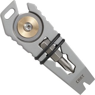 CRKT Hebelschneider, Schlüsselring-Werkzeug: Langlebiges und leichtes Multi-Tool für den täglichen Gebrauch, Edelstahl, 9913