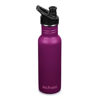 Klean Kanteen Unisex – Erwachsene 532ml Flasche, Purple Potion, Sport Cap