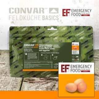 EMERCENCY FOOD Basic Hühnervolleipulver Eipulver langhaltbar 270g