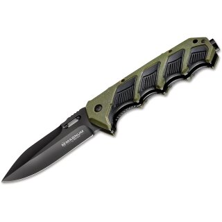 Böker Magnum Tango Hammer Taschenmesser Grün, Klingenlänge: 9,5 cm, 01MB707