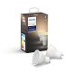 Philips Hue White Ambience GU10 LED Lampe Doppelpack, dimmbar, alle Weißschattierungen, steuerbar via App, kompatibel mit Amazon Alexa (Echo, Echo Dot)