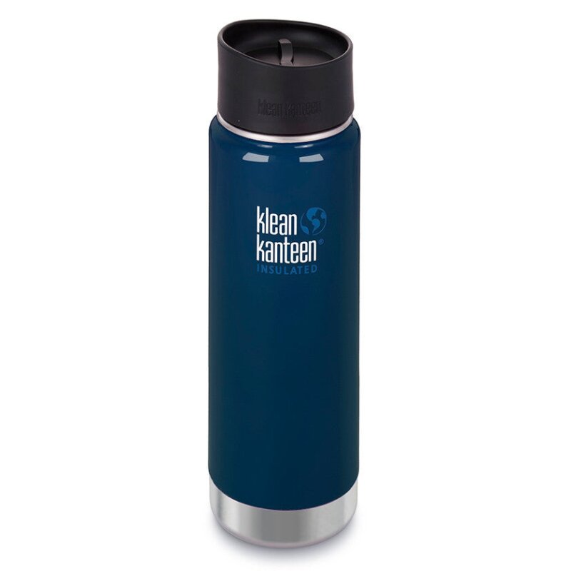Klean Kanteen Wide Isolierflasche 355 Ml Mit Cafe Cap 2.0 – Edelstahl, Hält Heiß/kalt, Auslaufsicher