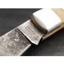 Böker Manufaktur Solingen Taschenmesser Delicate Acid Olive - Picknickmesser mit einer nicht rostfreie Klinge aus Kohlenstoffstahl - Mit hochwertigem Filz-Etui zur Aufbewahrung
