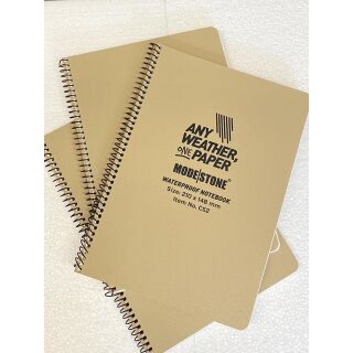 Waterproof Notepad tan braun Modestone® 210x148mm 50Blatt C52
