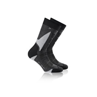 Rohner Socken Trekking Back Country L/R,schwarz,weiß 36-38