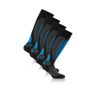 Rohner Socken, Ski socken kids royal blau  2x 31-43