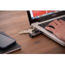 Ledlenser Mini Taschenlampe K4R black mit 4GB, USB Stick LED Lampe
