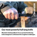 Morakniv Garberg Full Tang Messer mit fester Klinge aus Karbonstahl, 10,9 cm, Polyscheide, Schwarz