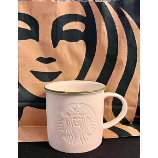 Starbucks Mug Tasse Becher Siren Green Rim Grüner Rand 355ml
