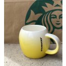 Starbucks Tasse Gelb Weiß / Farbverlauf 12 fl.oz
