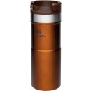 Stanley NeverLeak Travel Mug .35L/12OZ Maple  Auslaufsicher - Thermobecher für Kaffee, Tee & Wasser - BPA-Frei - Edelstahl - Deckel mit Verriegelungsmechanismus - Spülmaschinenfest