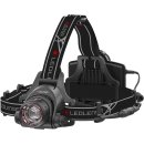 Ledlenser H14R.2, LED-Stirnlampe, Akku, aufladbar, bis zu 35h Laufzeit, 1000 Lumen, rotes Sicherheitslicht, einhändig fokussierbar