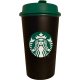 STARBUCKS 12oz Black Recycled Coffee Mug 355ml