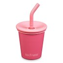 Kid Kanteen®Kid Steel Cup (Kid Straw Lid) Pink Rot
