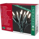 Konstsmide 6304-100 LED Minilichterkette / für Innen (IP20) 230V Innen / 100 warme weiße Dioden / grünes Kabel