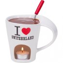 Schokoladenfondue-Set I Love Switzerland