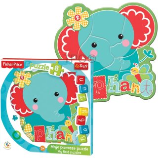 Trefl - 36119 - Baby Fun Puzzle - Éléphant - 8 Teile