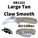Honey Badger Claw Large Tan Plain HB1102 CL-TAN