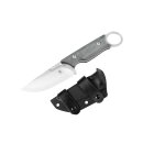 Kizer Cabox Micarta Black Festehendes Messer mit Ring