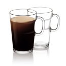 Nespresso 2er Set Mugs Tassen der VIEW Serie Kaffee Tee Kakao Tassen aus Glas
