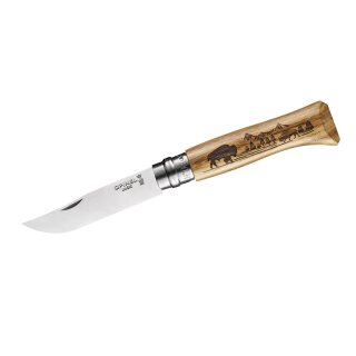 Opinel Nr. 08 Animalia America Wisent/Bison Taschenmesser