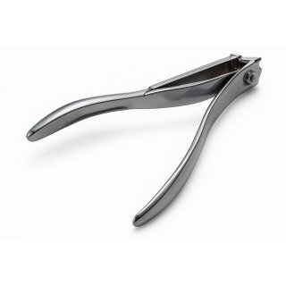 Nagelknipser groß verchromt schön geschwungen 10cm lang, feminine Form