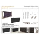 corigy - Balkon-Solarhalterung (für rechteckigen Handlauf)