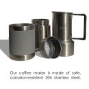 nCamp Kompakte Cafe/Espresso-Kaffeemaschine